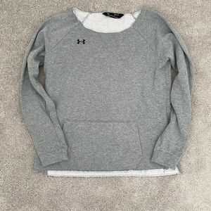 Under Armour Gray Long Sleeve Sweatshirt Size Medium